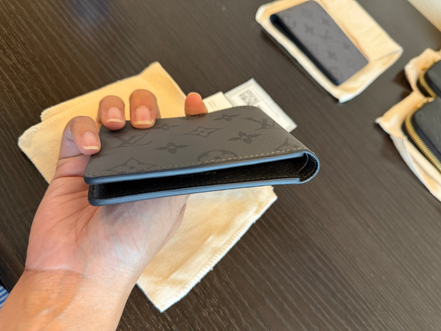 Louis Vuitton Slender Men’s Wallet in Eclipse