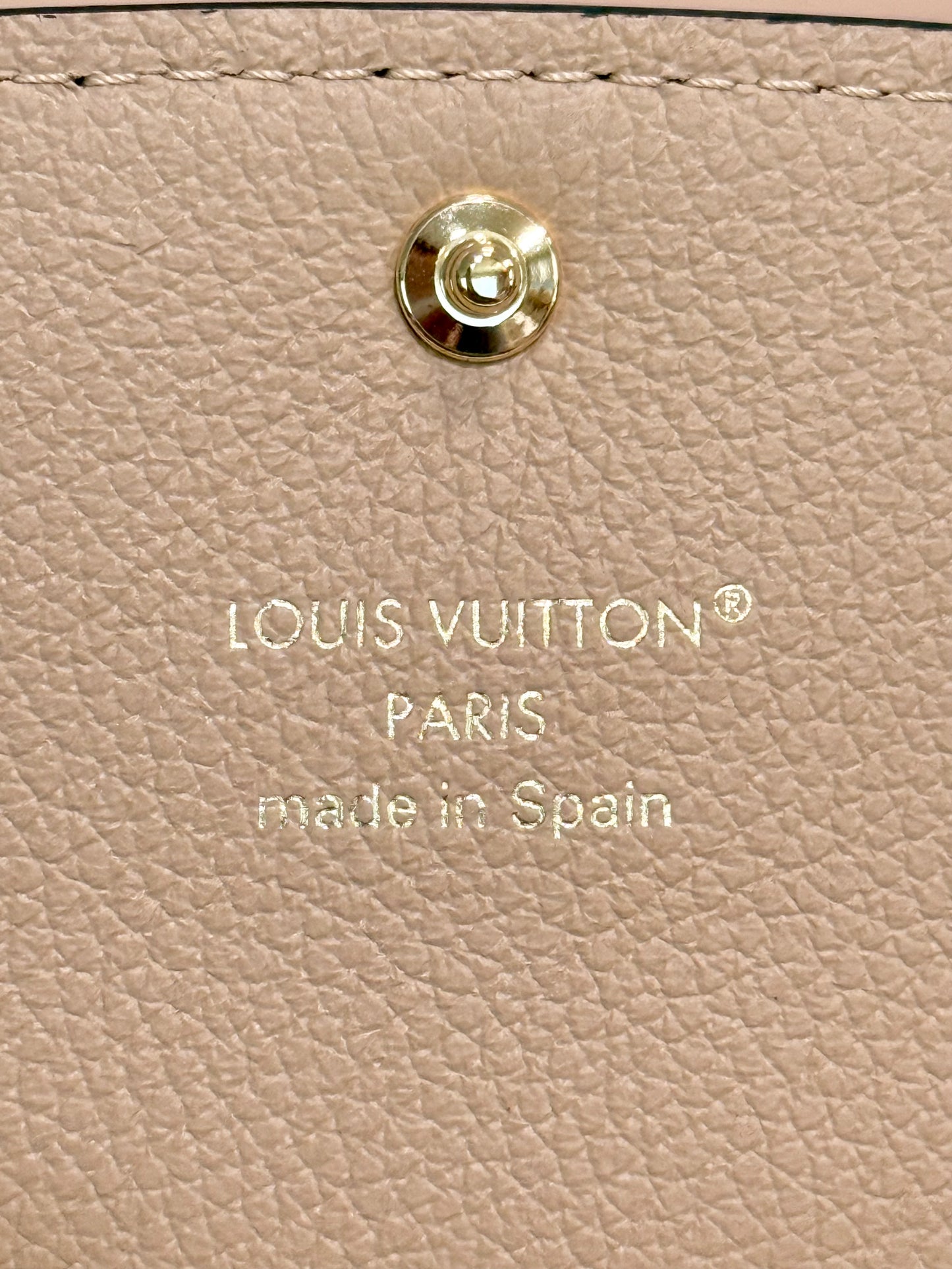 Louis Vuitton Emilie Black/Noir Empreinte Wallet
