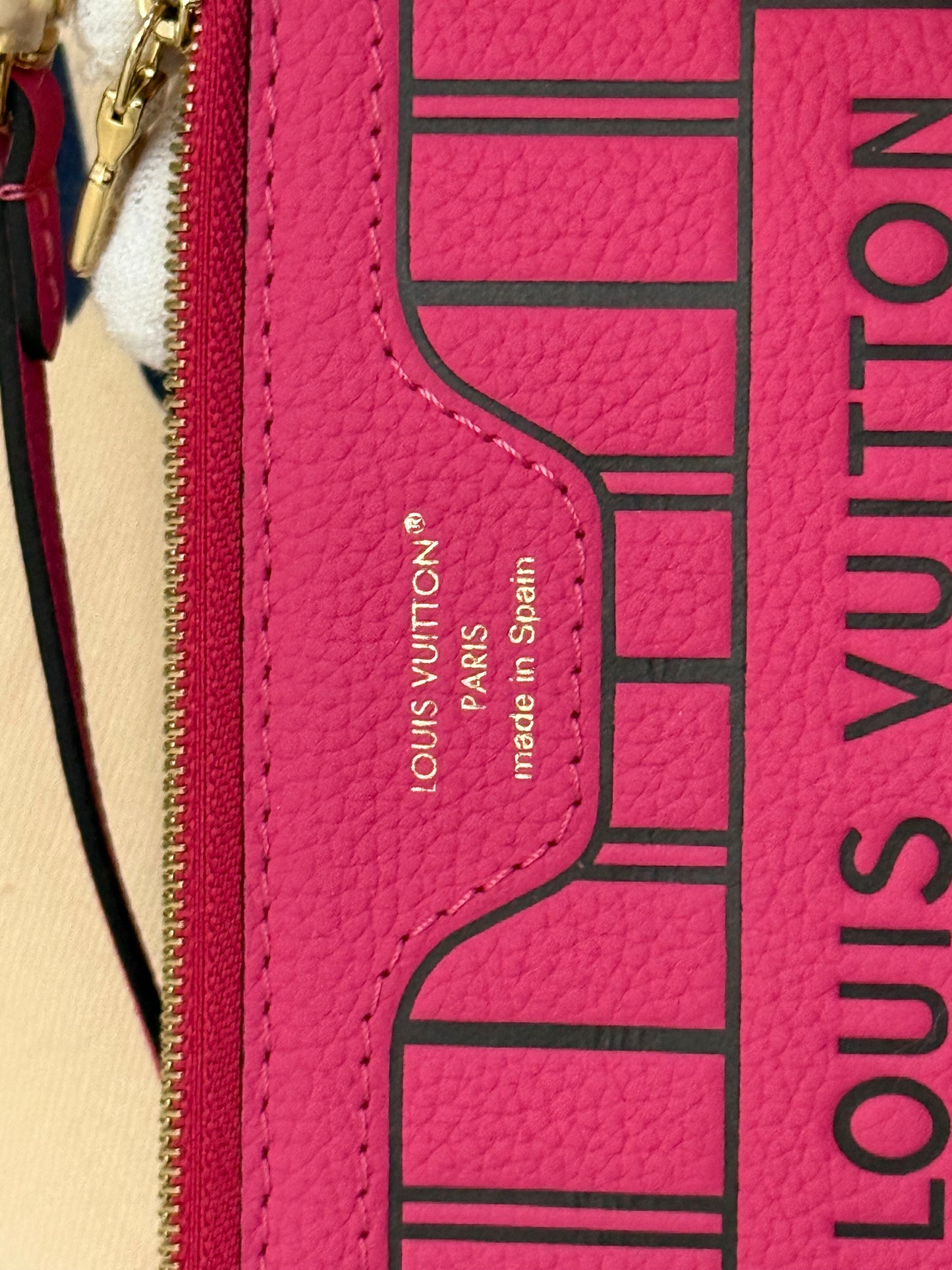 Louis Vuitton Neverfull BB Inside Out Bandouliere Rose Pondichery