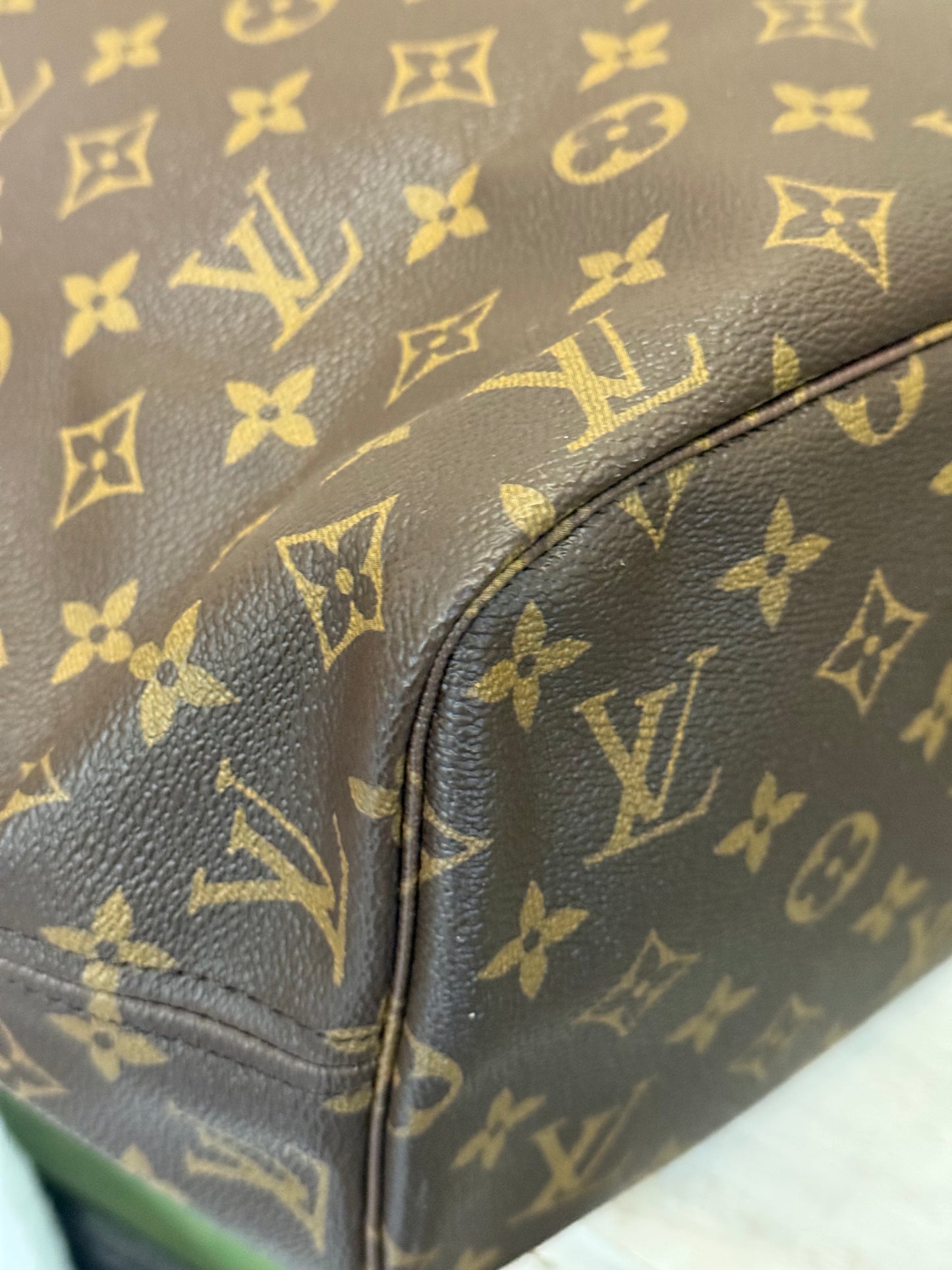 Louis Vuitton Neverfull MM Mono Beige Bag Only