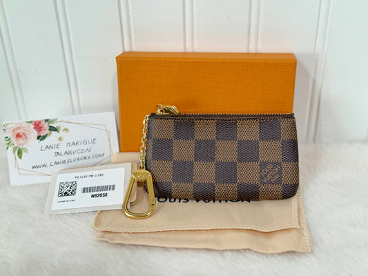 Louis Vuitton Key Pouch/Cles Damier Ebene