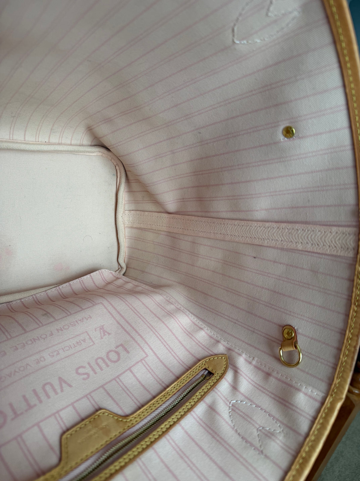 Louis Vuitton Neverfull MM Damier Azur Rose Ballerine
