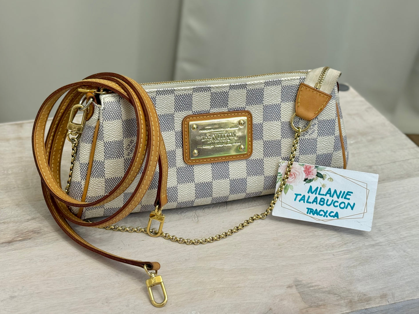 Louis Vuitton Eva Pochette Damier Azur