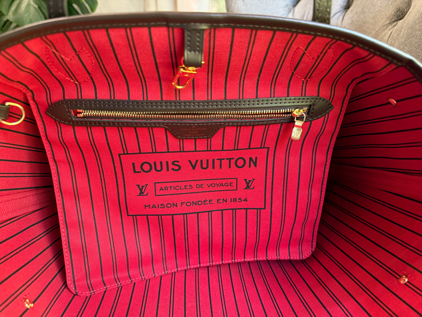Louis Vuitton Neverfull MM Damier Ebene Bag only
