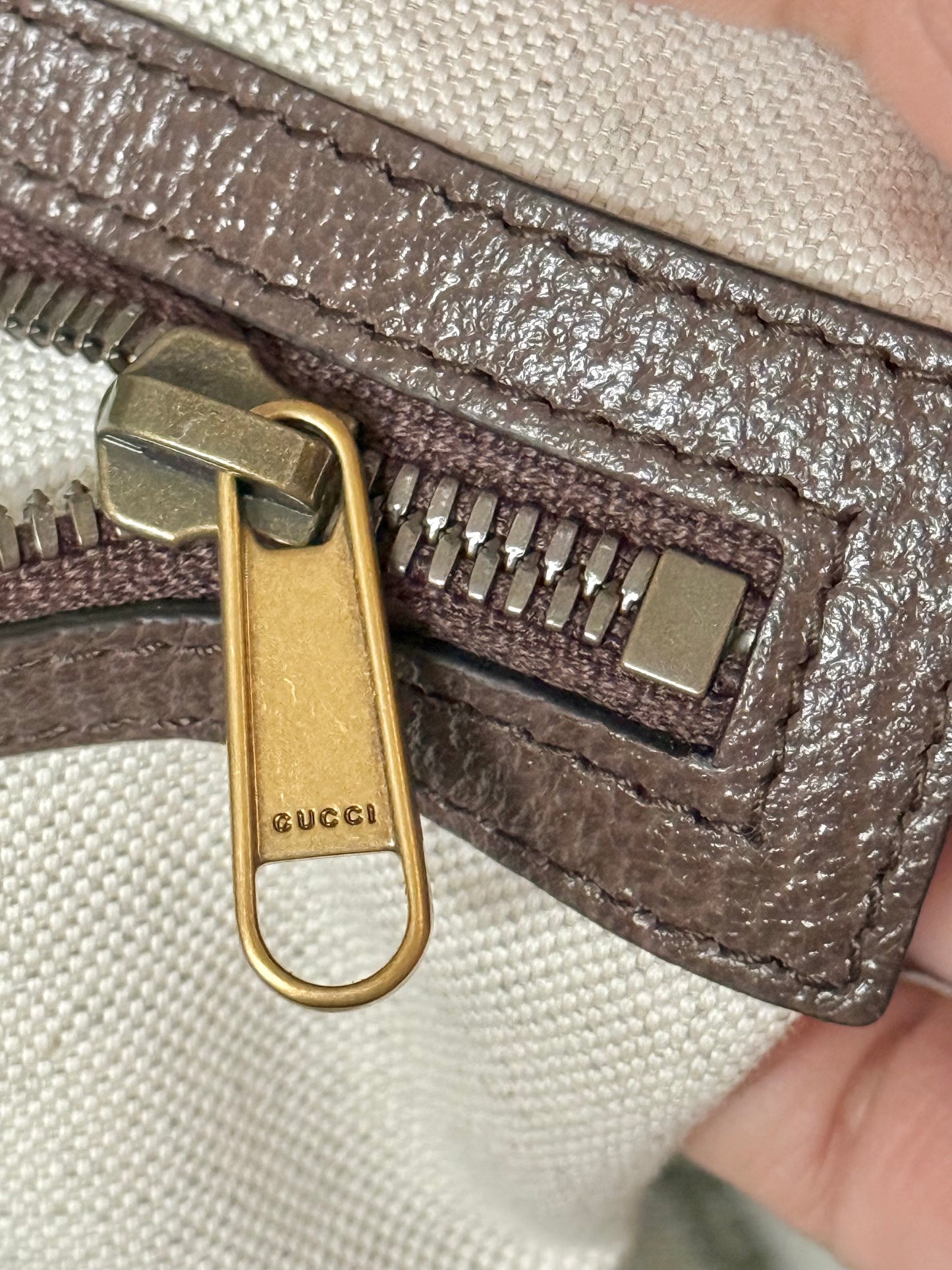 Gucci Ophidia GG Carry-On Supreme Beige Canvas Duffel/Luggage