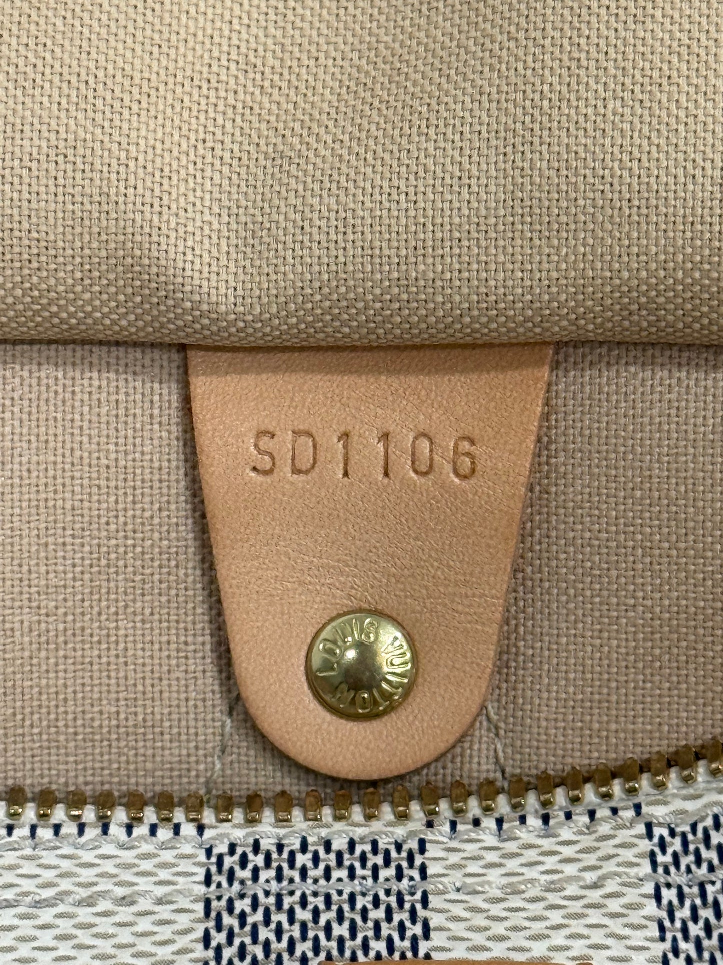 Louis Vuitton Speedy 30 Bandouliere Damier Azur