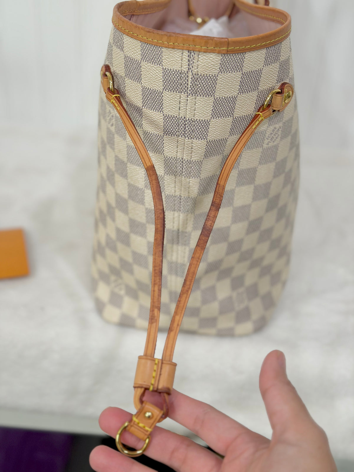 Louis Vuitton Neverfull MM Damier Azur Rose Ballerine