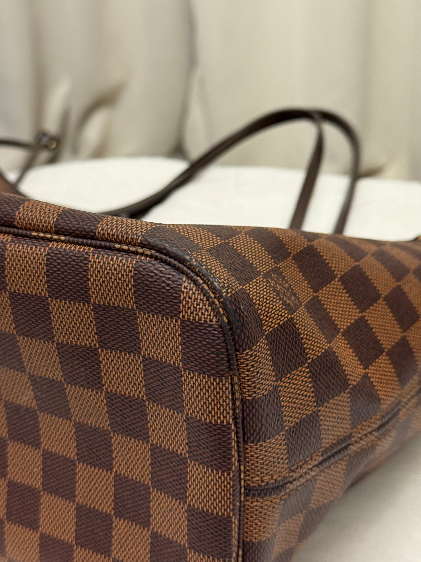 Louis Vuitton Neverfull MM Damier Ebene Bag Only