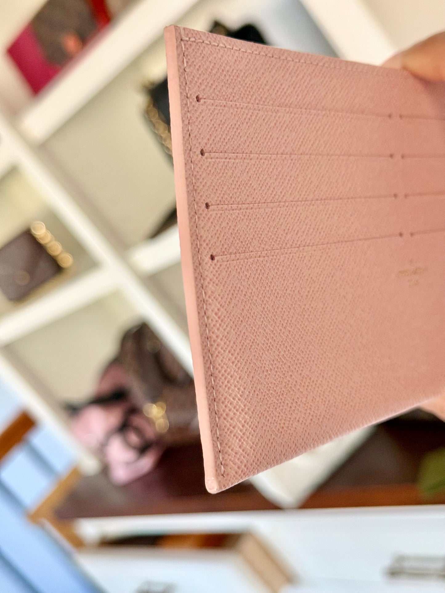 Louis Vuitton Pochette Felicie Damier Azur Rose Ballerine