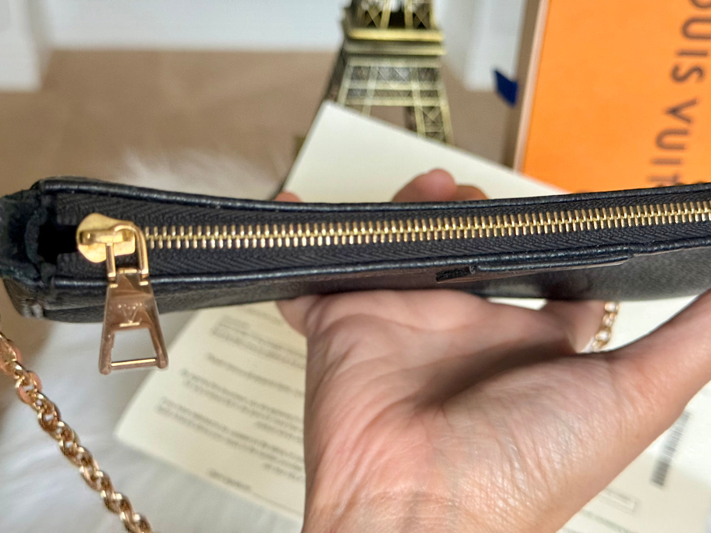 Louis Vuitton Small Pochette Black Empreinte