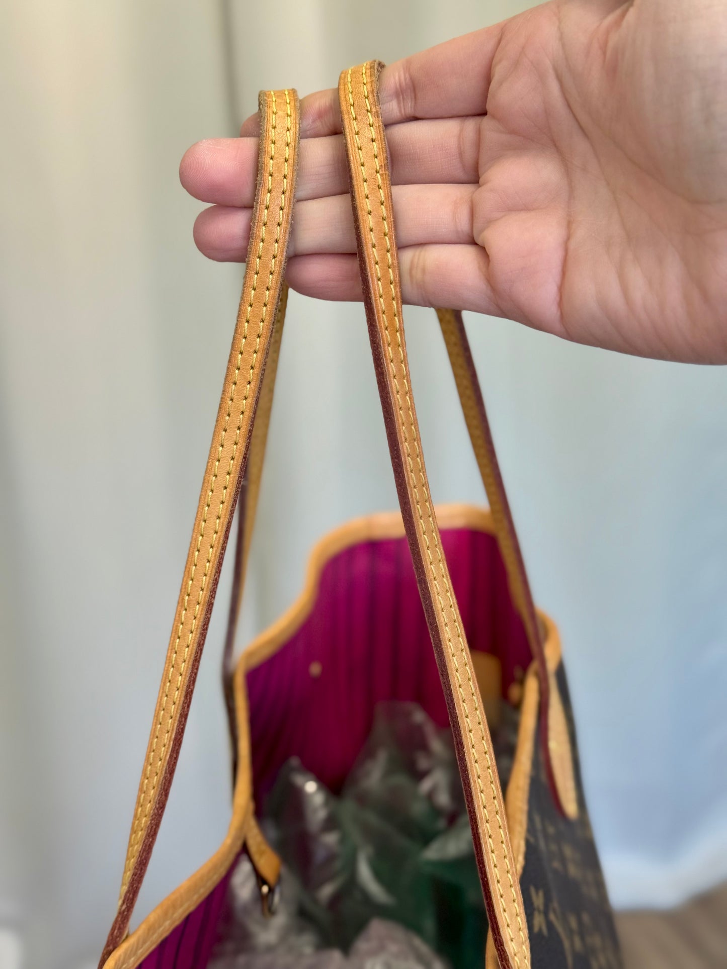 Louis Vuitton Neverfull GM Mono Pivoine Bag and Pouch