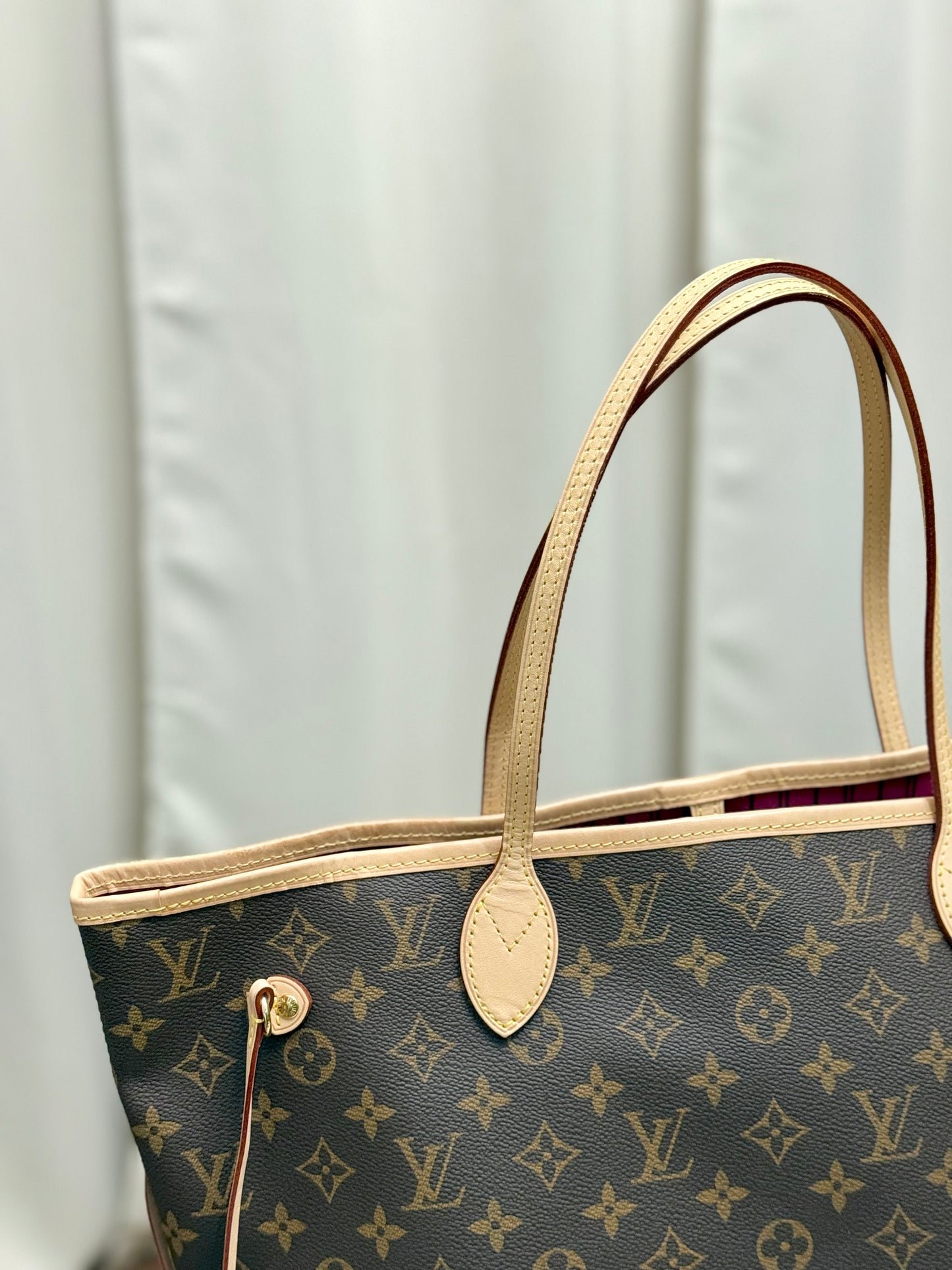 Louis Vuitton Neverfull MM Mono Pivoine Bag Only