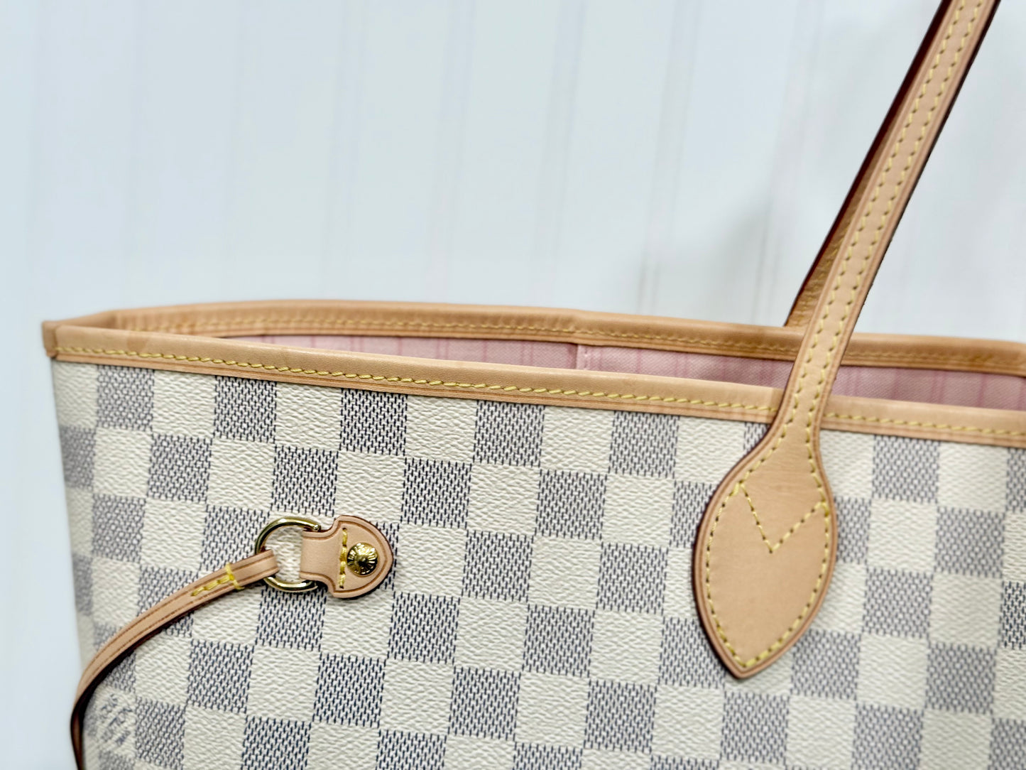 Louis Vuitton Neverfull GM in Damier Azur Rose Ballerine