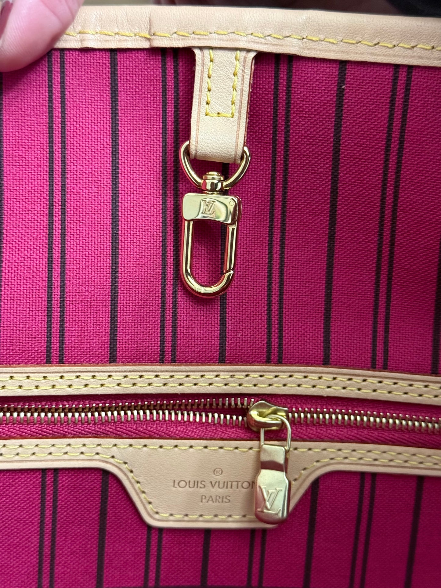 Louis Vuitton Neverfull MM Mono Pivoine Bag Only