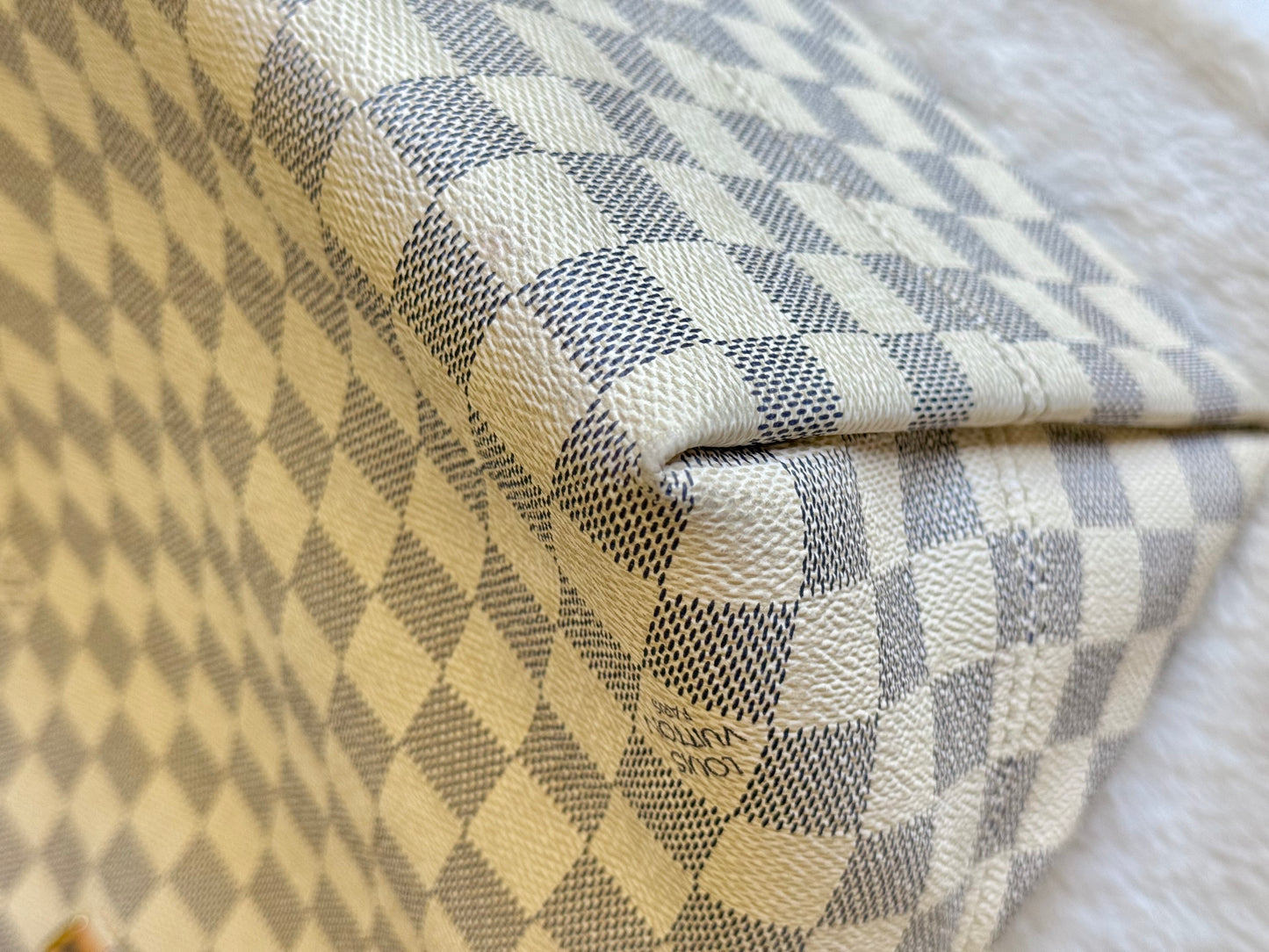 Louis Vuitton Ièna MM Damier Azur Rose Ballerine