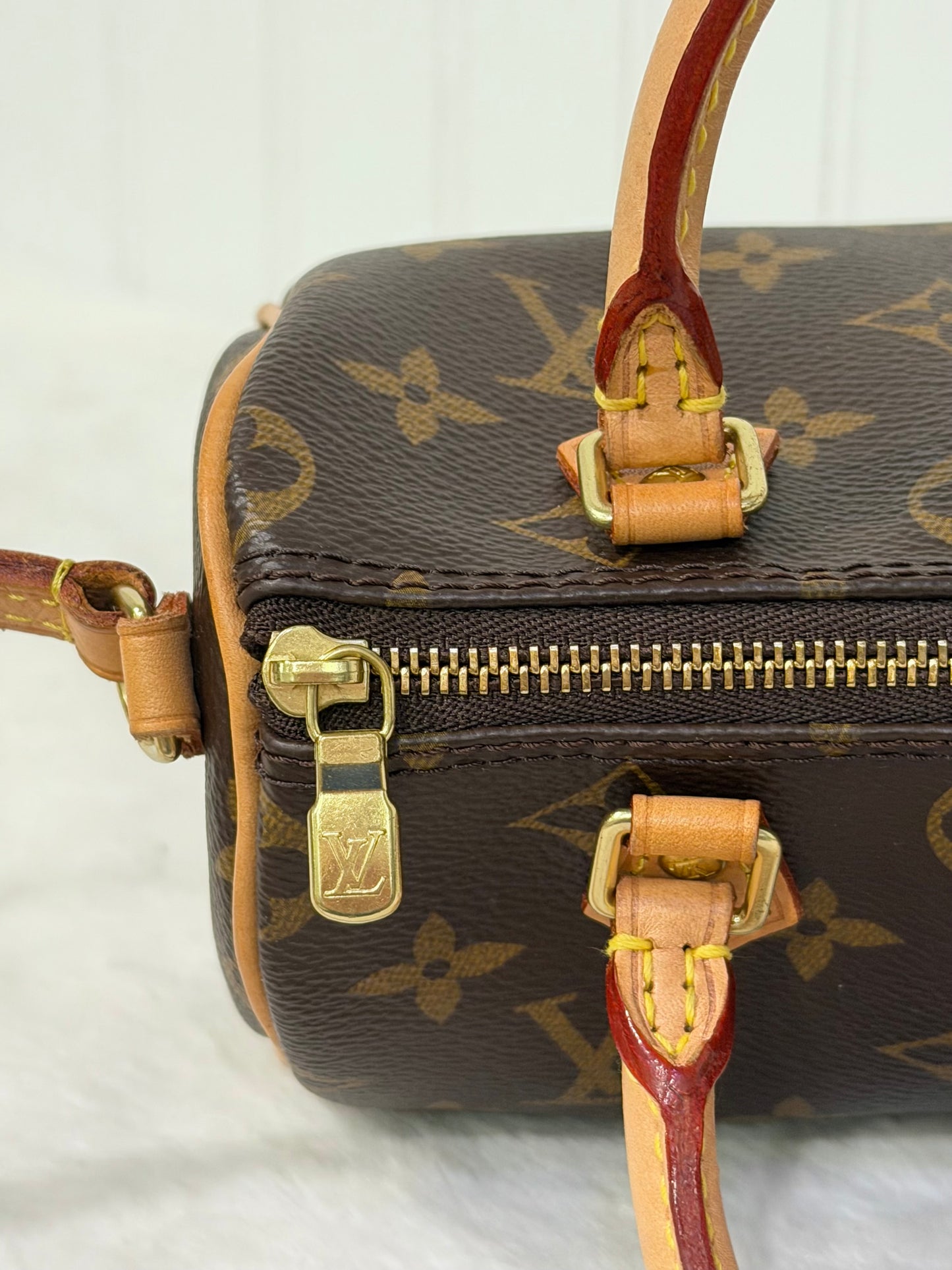 Louis Vuitton Nano Speedy Mono with Non-Detachable Strap