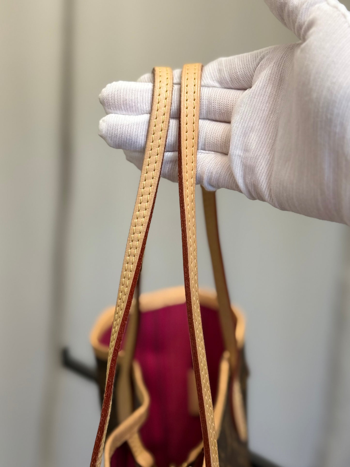 Louis Vuitton Neverfull MM Mono Pivoine Interior