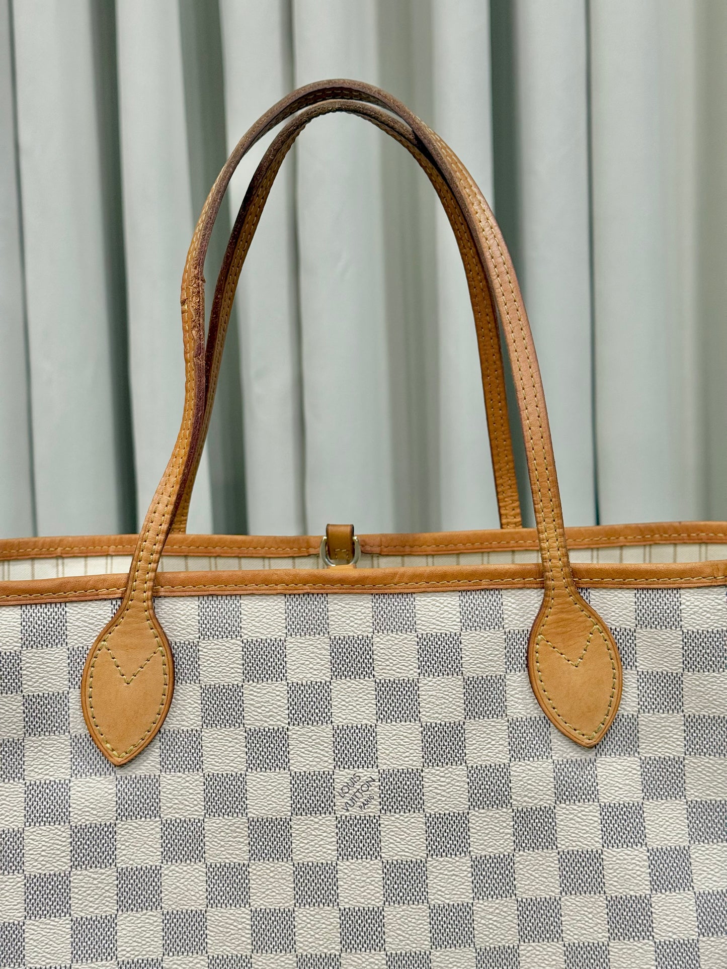 Louis Vuitton Neverfull MM Damier Azur Beige