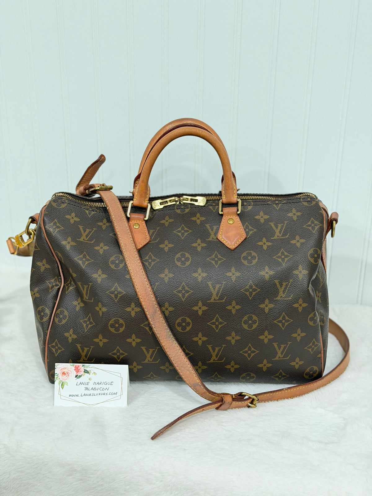 Louis Vuitton Speedy Bandouliere 35 Mono SD3250