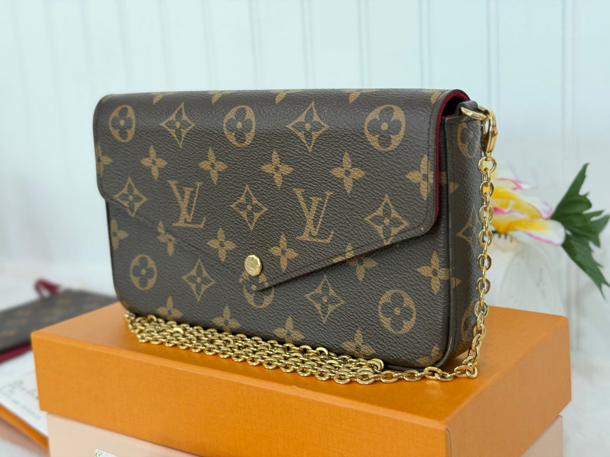 Louis Vuitton Pochette Felicie Mono with inserts FULL SET