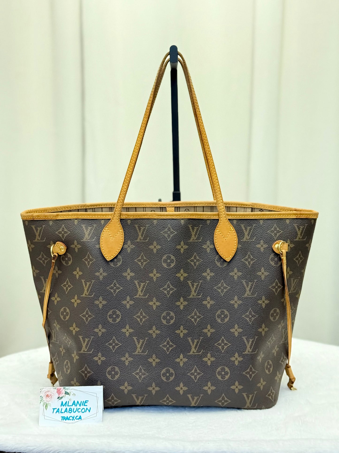 Louis Vuitton Neverfull MM Mono Beige