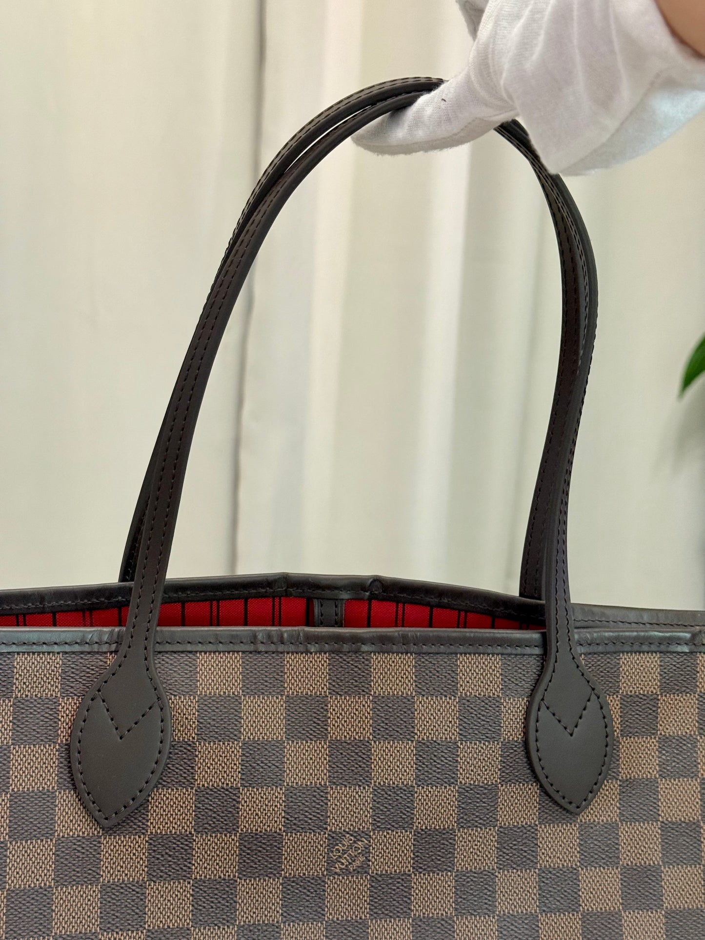 Louis Vuitton Neverfull MM Damier Ebene Bag Only