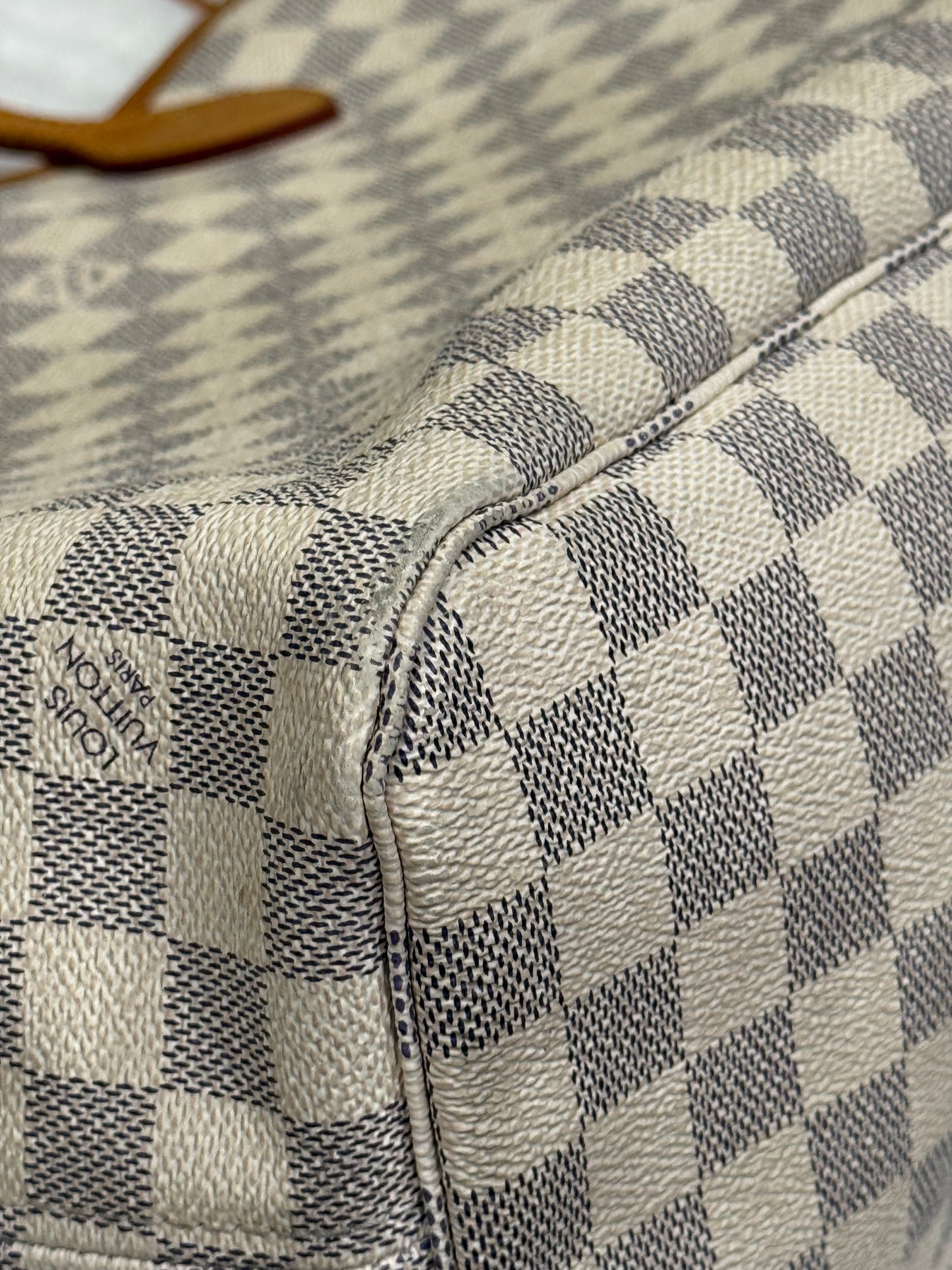 Louis Vuitton Neverfull MM Damier Azur Beige