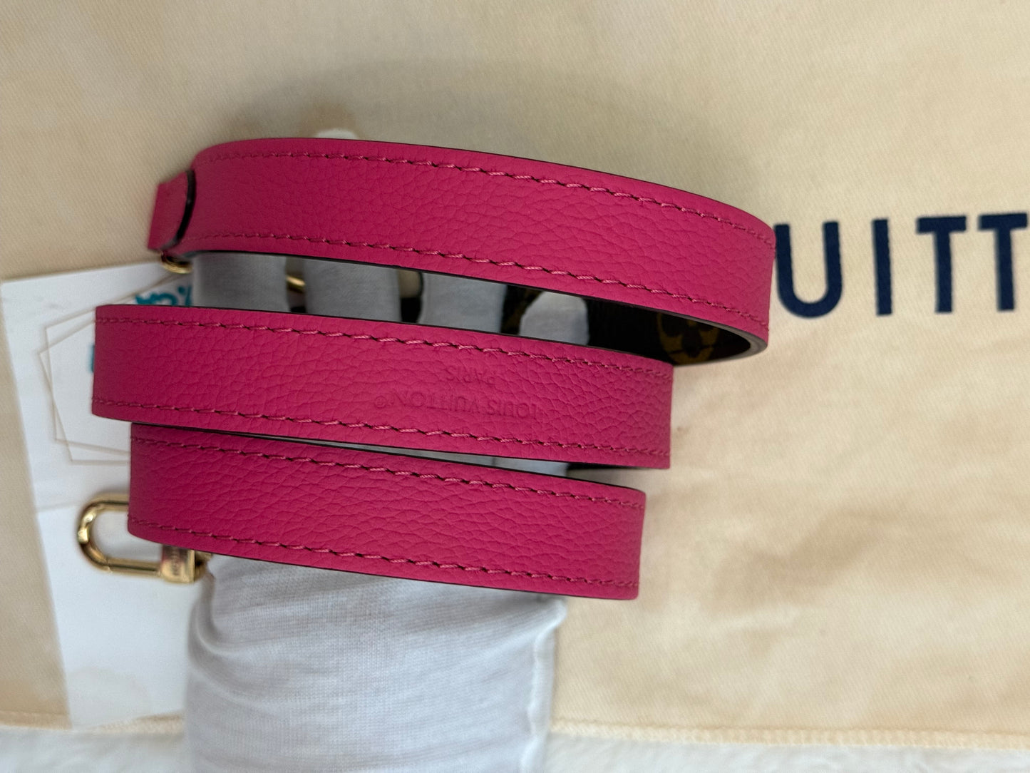 Louis Vuitton Neverfull BB Inside Out Bandouliere Rose Pondichery