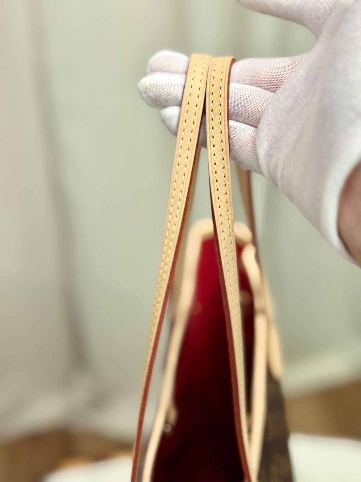 Louis Vuitton Neverfull MM Mono with Cerise Interior