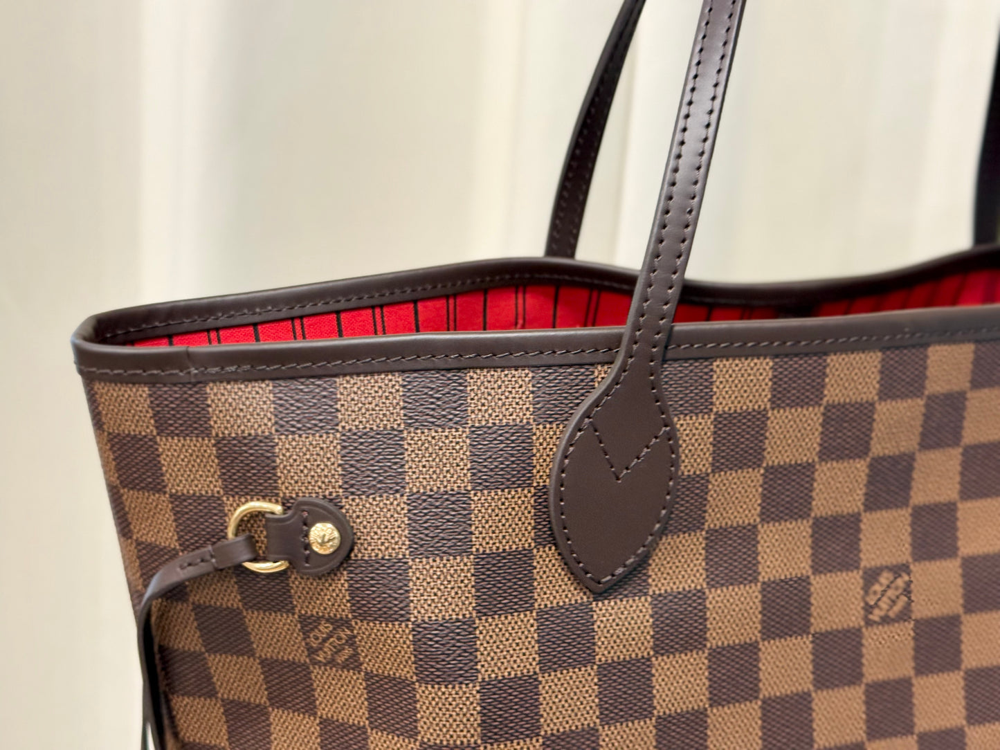 Louis Vuitton Neverfull MM Damier Ebene Cerise