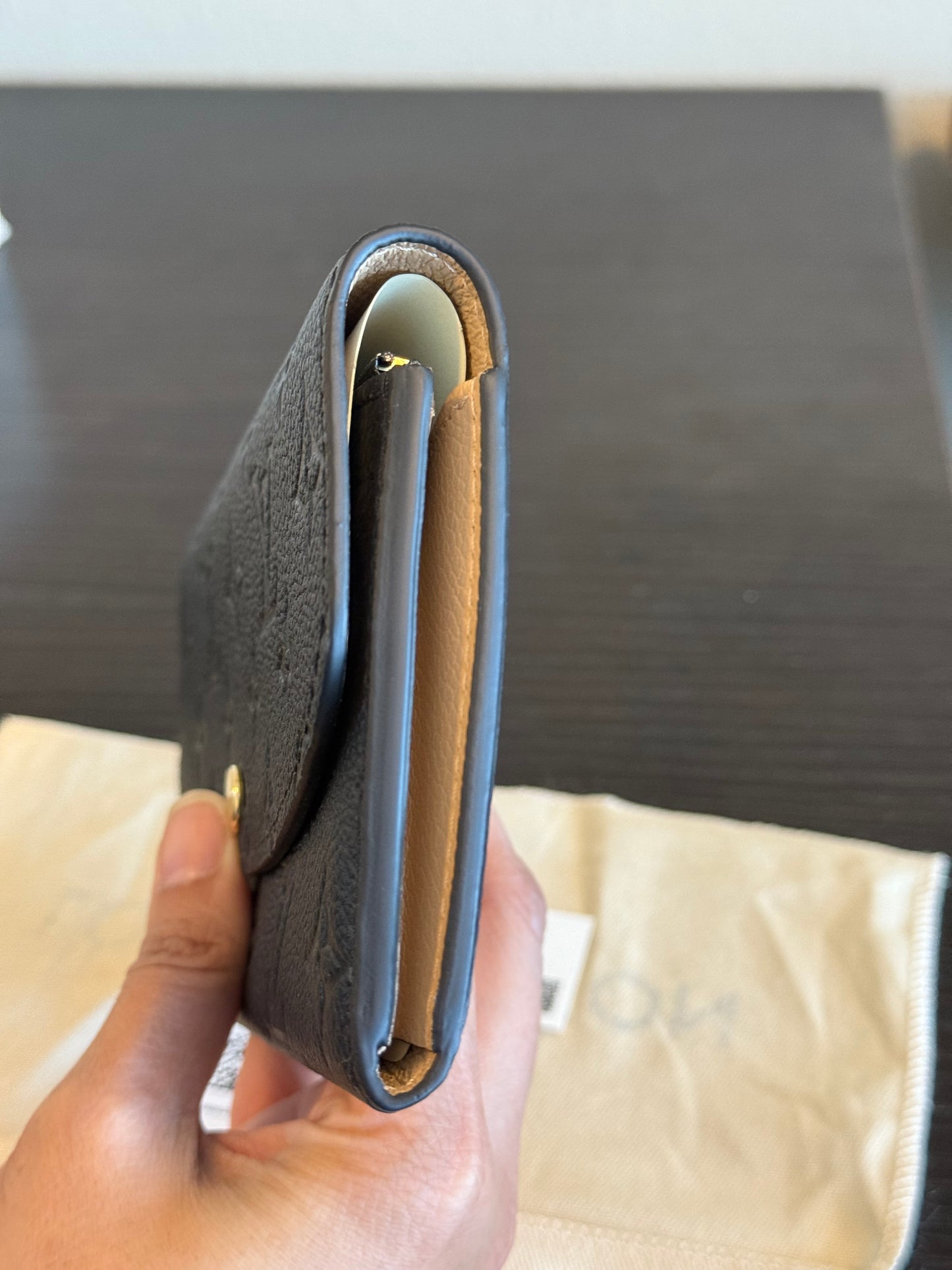 Louis Vuitton Emilie Black/Noir Empreinte Wallet