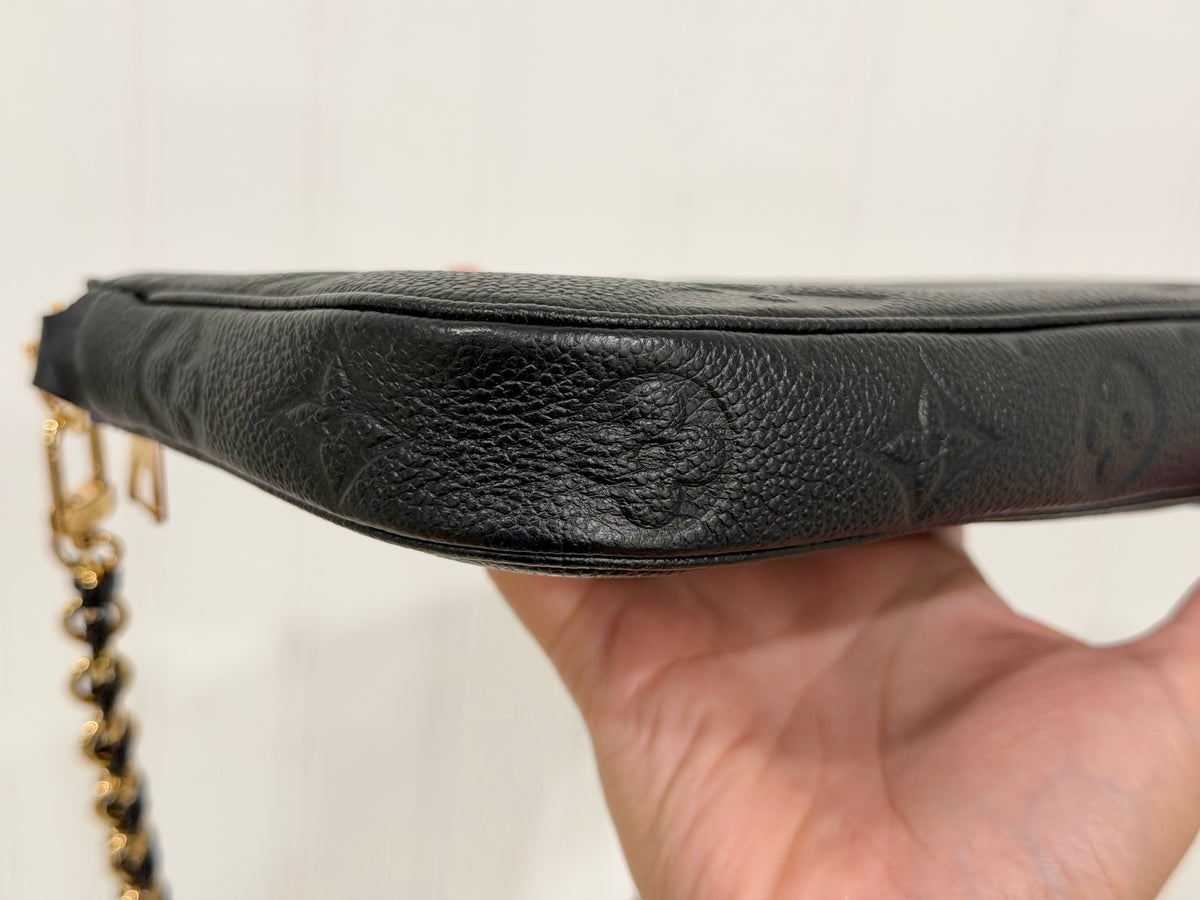 Louis Vuitton Multi Pochette Mono Giant Empreinte Black