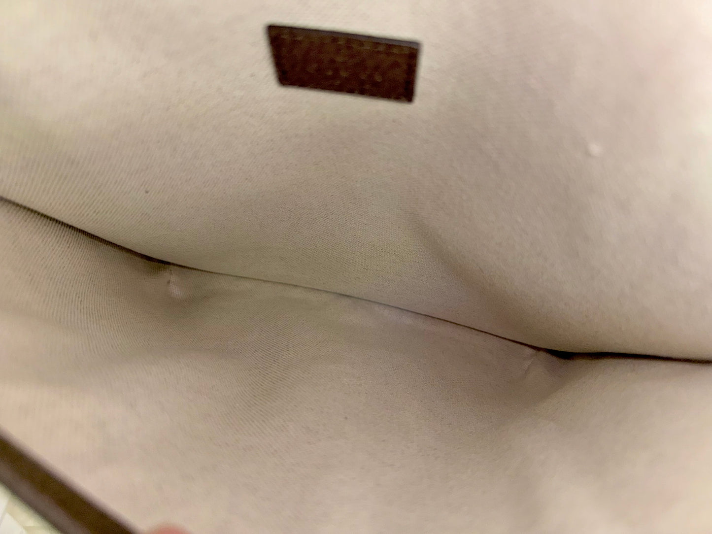 Gucci GG Supreme Monogram Web Medium Neo Vintage Messenger Flap Bag Beige