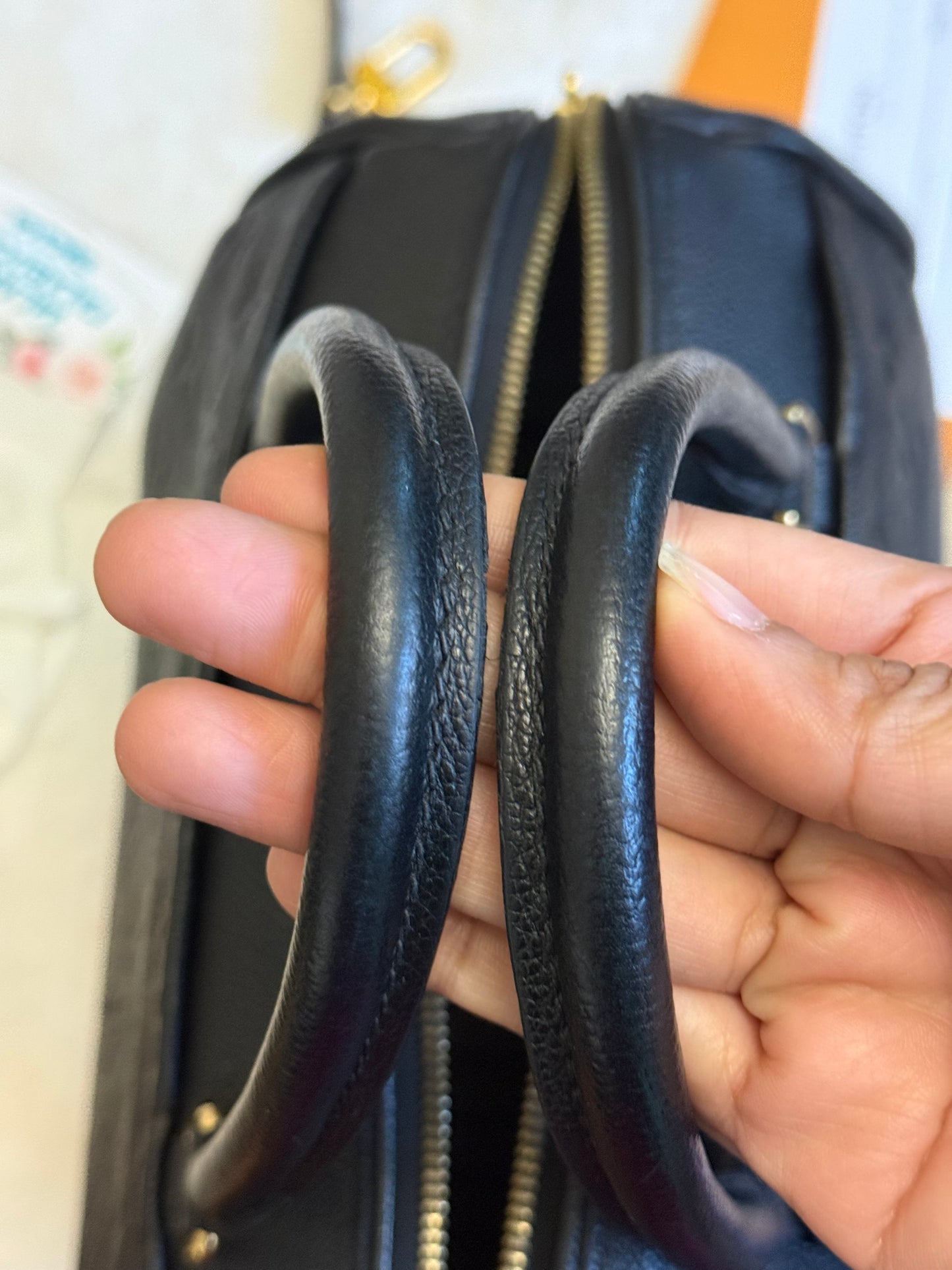 Louis Vuitton Speedy 25 Bandouliere Mono Empreinte Black/Noir