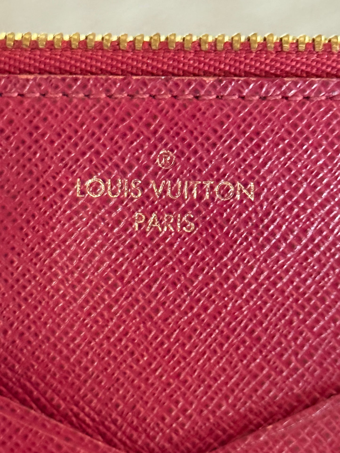 Louis Vuitton Jeanne Mono Fuchsia Wallet with Inserts