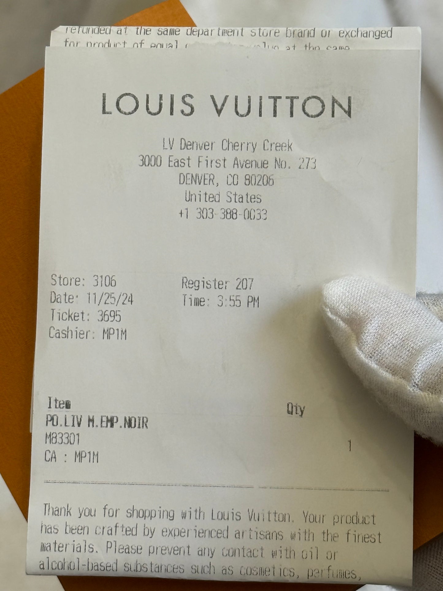 Louis Vuitton Liv Pochette Mono Empreinte Noir/Black