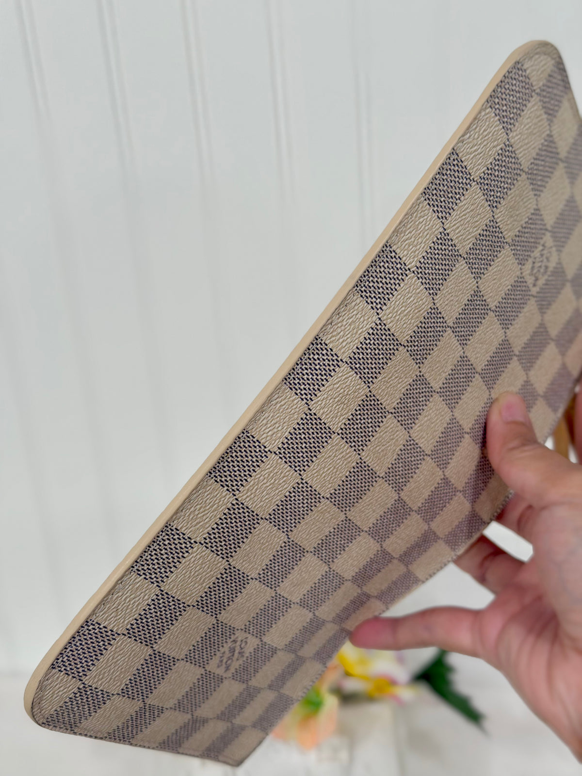 Louis Vuitton Neverfull MM/GM Damier Azur Rose Ballerine Pouch