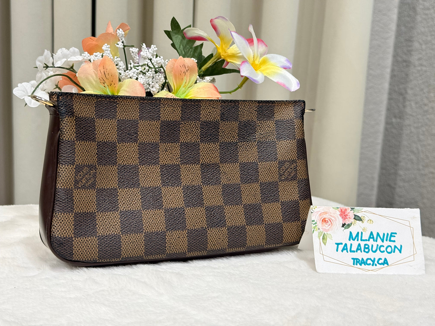 Louis Vuitton Navona Pochette Accessoires Damier Ebene