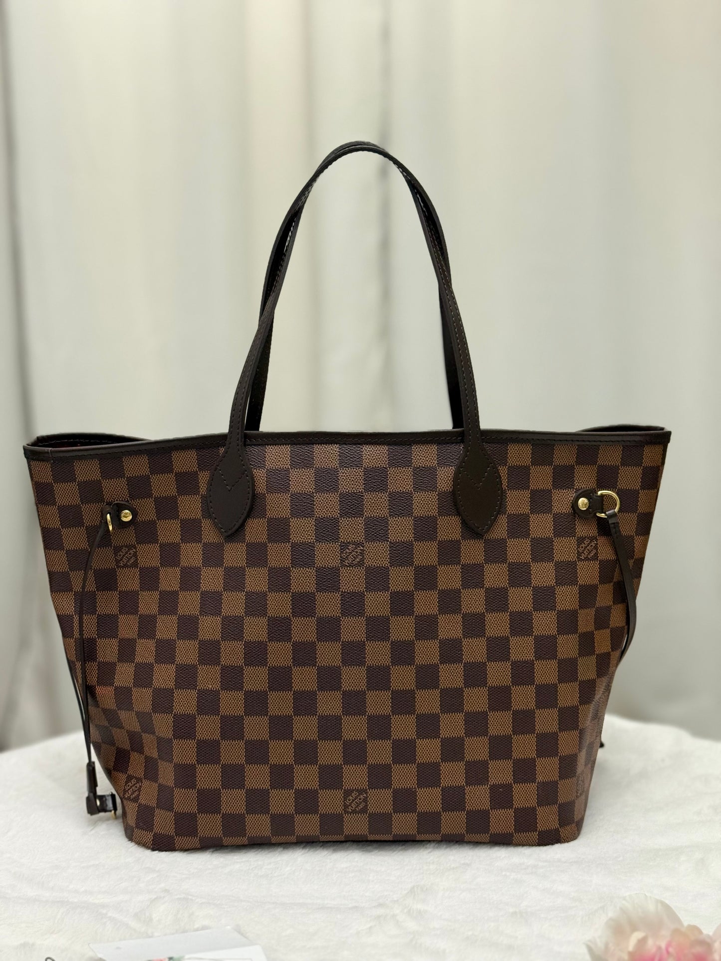 Louis Vuitton Neverfull MM Damier Ebene Bag Only