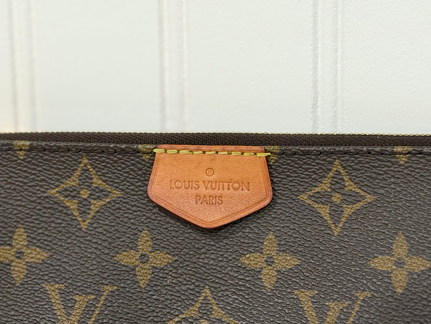 Louis Vuitton Multi Pochette Mono with Pink/Rose Adjustable Jacquard Strap
