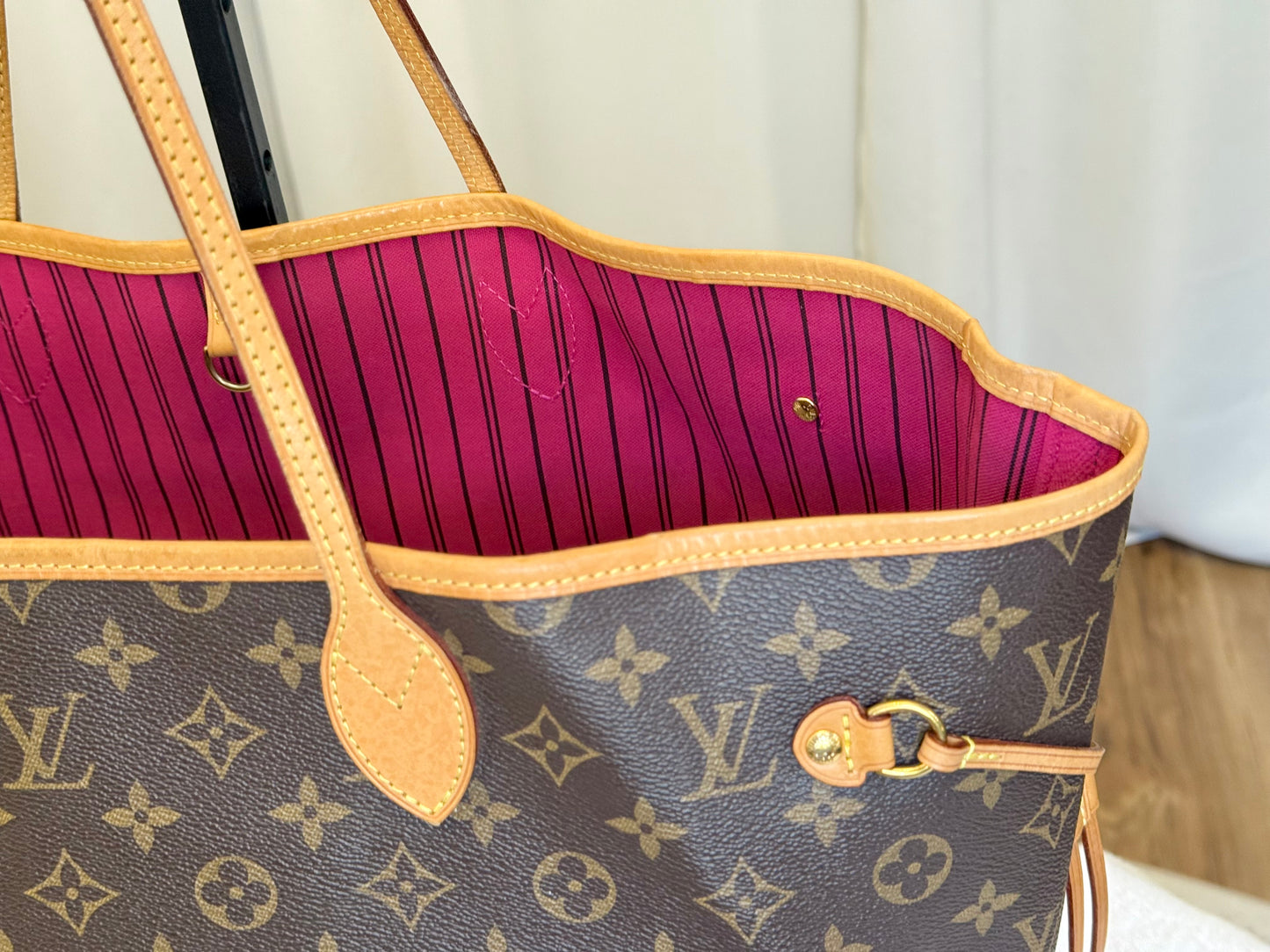 Louis Vuitton Neverfull GM Mono Pivoine Bag and Pouch