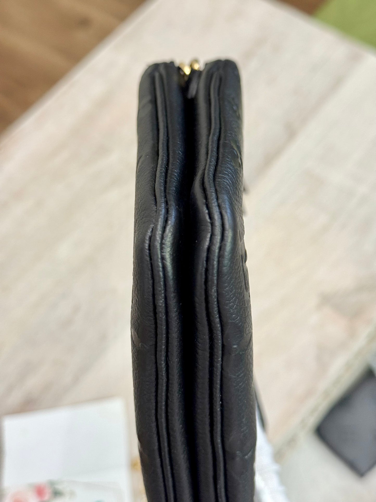 Louis Vuitton Double Zip Pochette Black Empreinte
