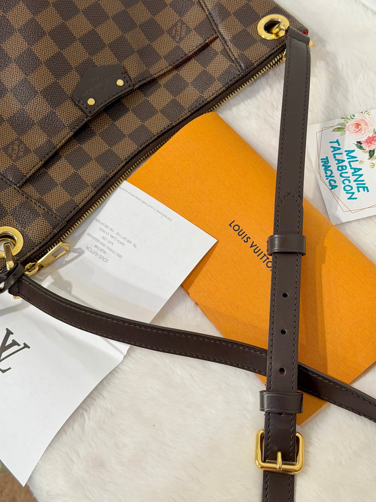 Louis Vuitton South Bank Besace Damier Ebene