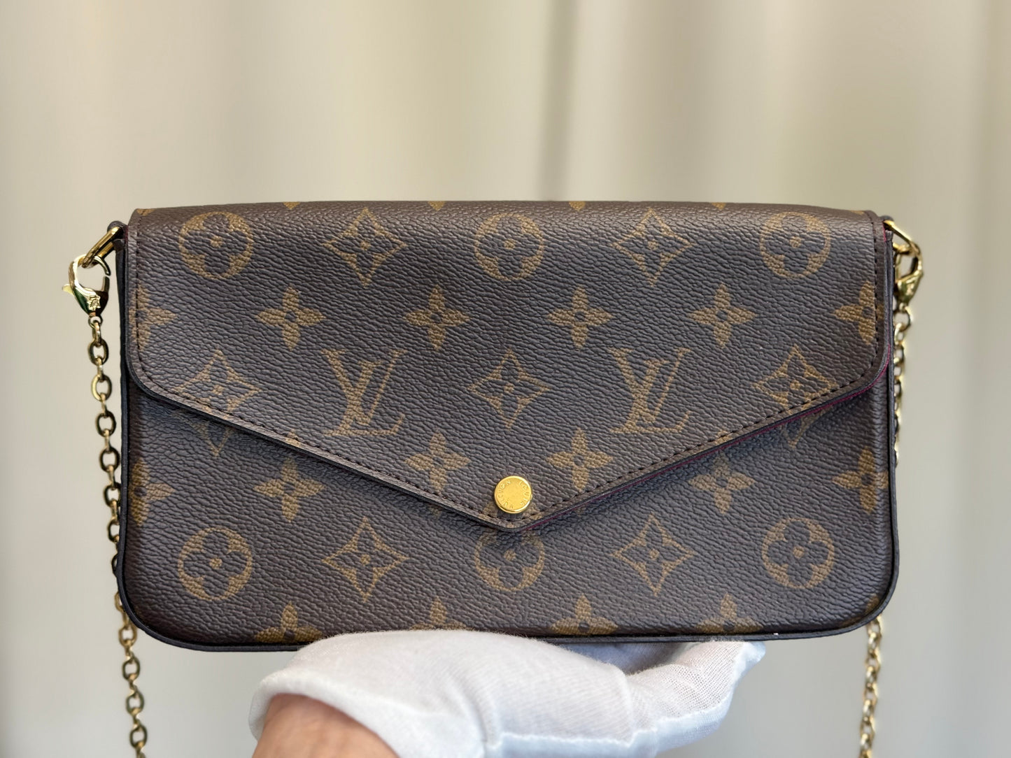 Louis Vuitton Pochette Felicie Mono Fuchsia