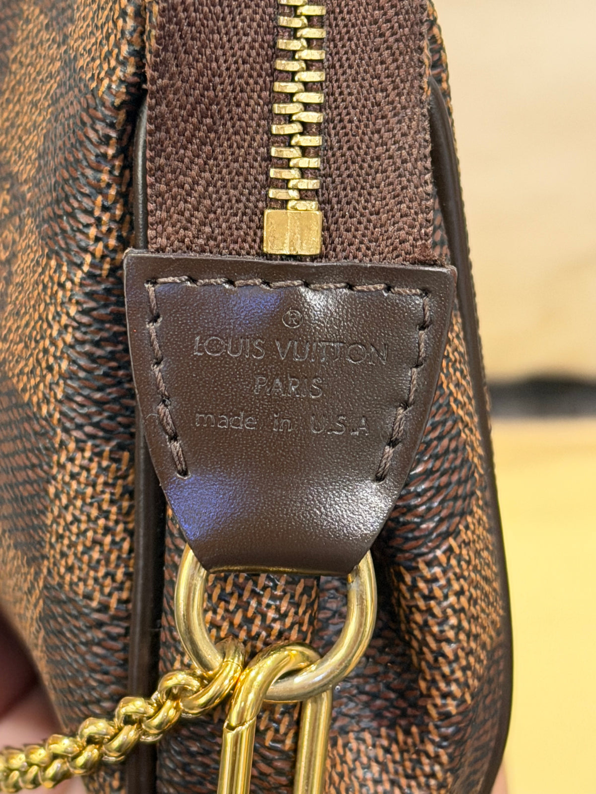Louis Vuitton Eva Pochette Damier Ebene