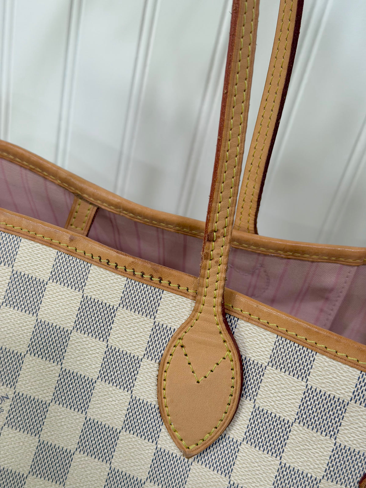 Louis Vuitton Neverfull MM Damier Azur Rose Ballerine