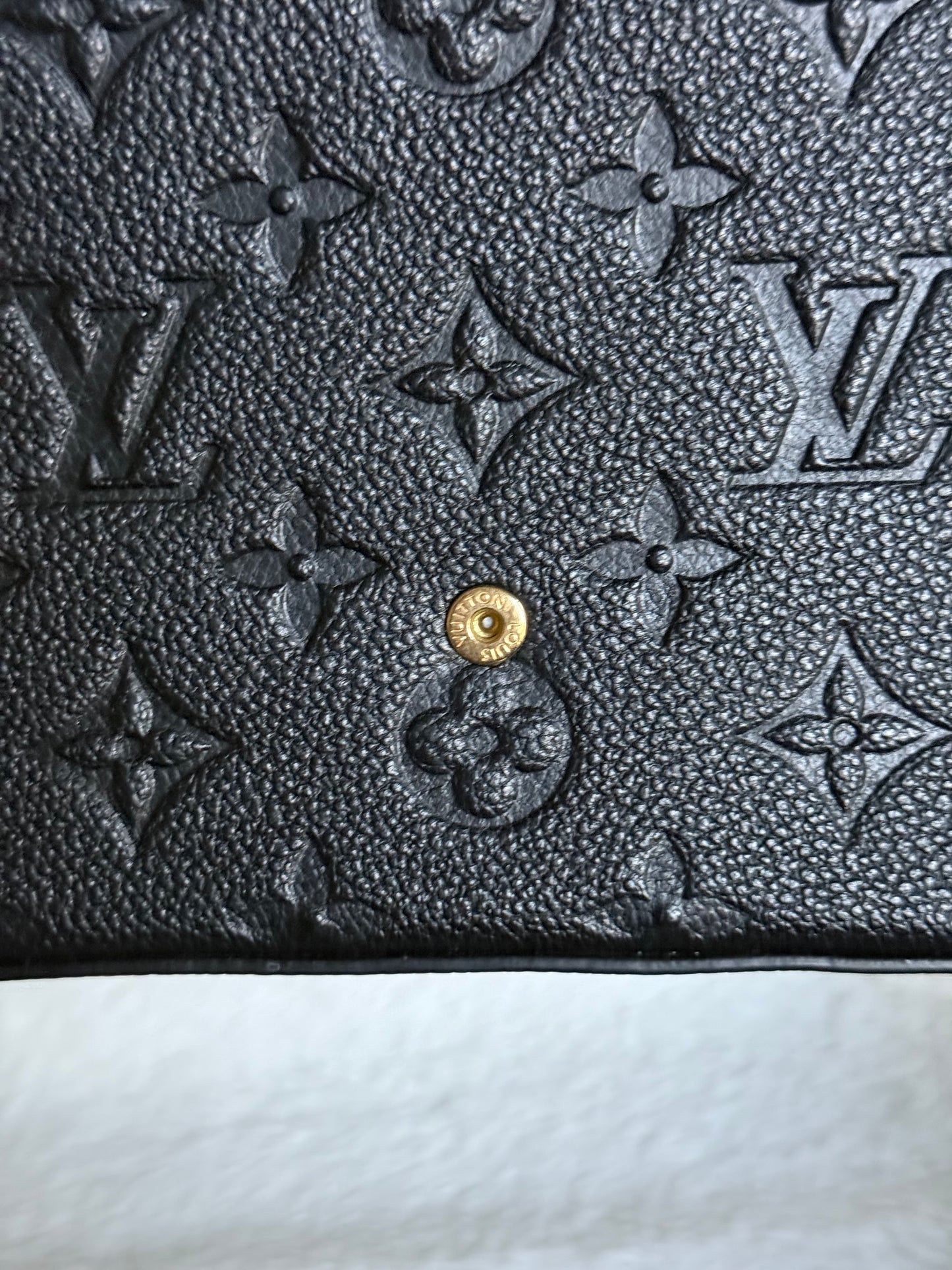 Louis Vuitton Felicie Pochette in Mono Empreinte Noir/Black with Inserts