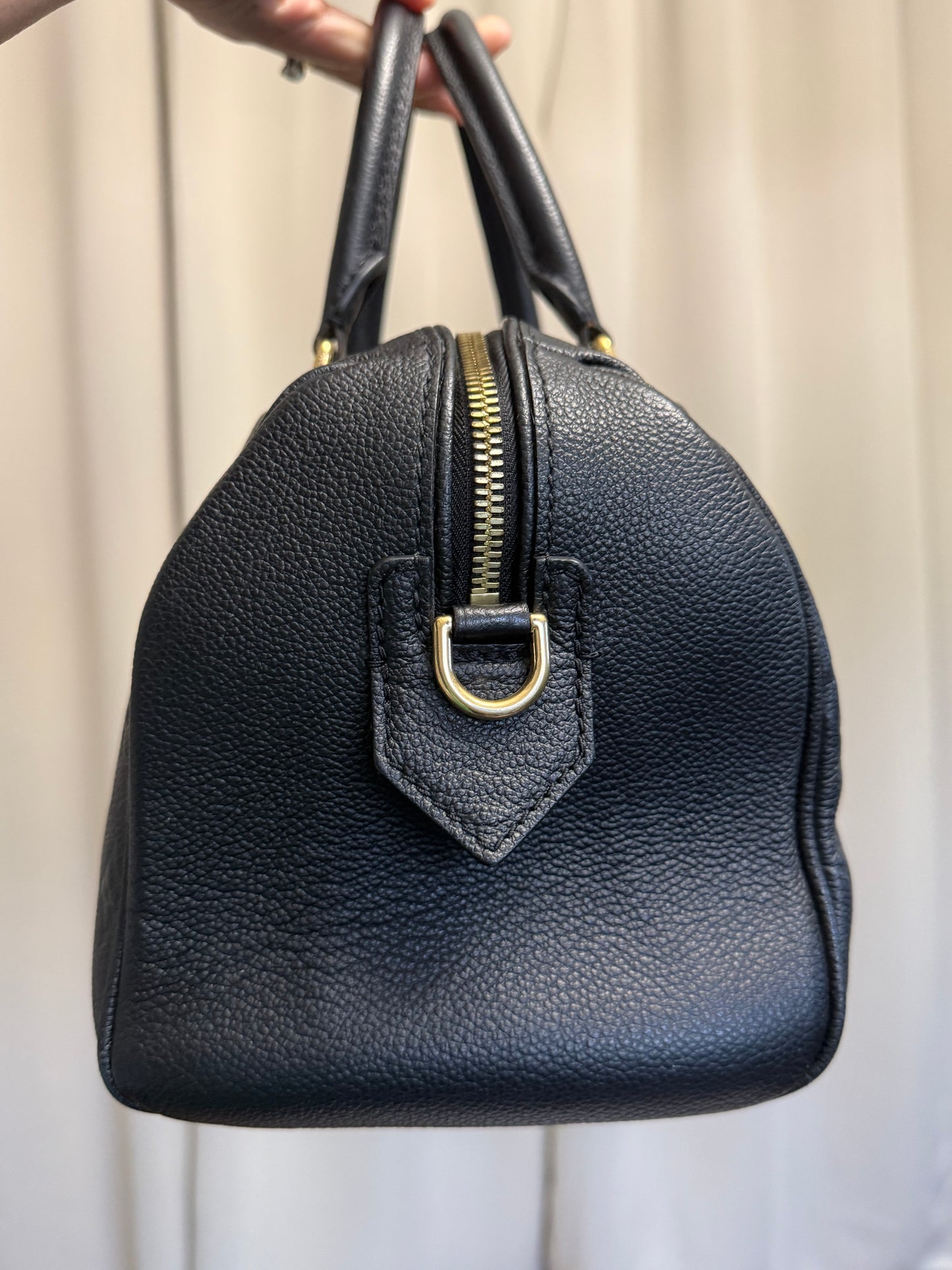 Louis Vuitton Speedy 25 Bandouliere Mono Empreinte Black/Noir