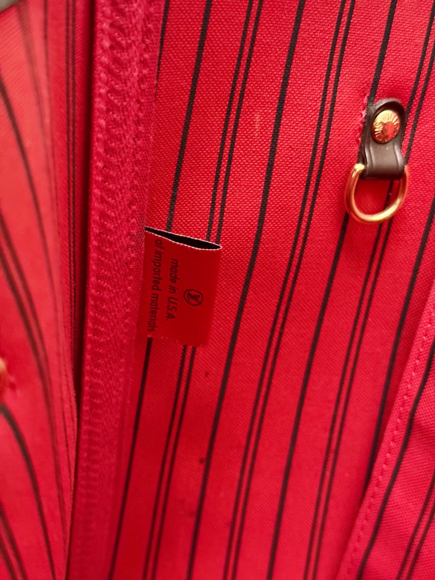 Louis Vuitton Neverfull MM Damier Ebene Bag Only