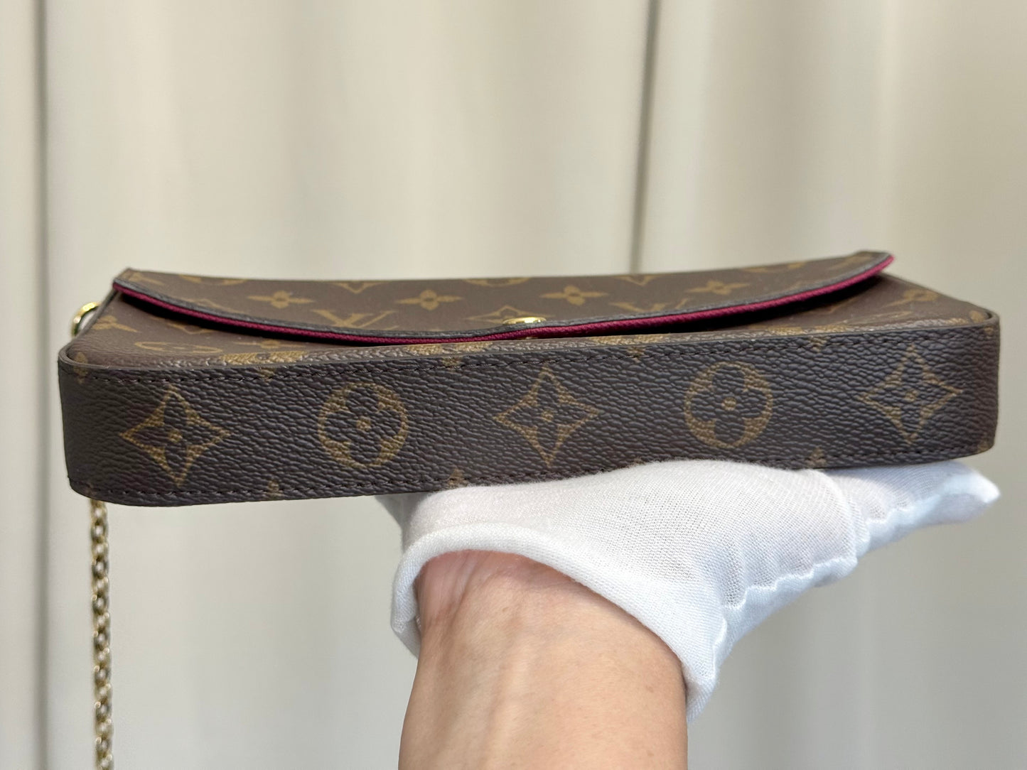 Louis Vuitton Pochette Felicie Mono Fuchsia